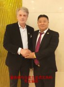 乌克兰第三任总统尤先科在京亲切接见董铁棍
