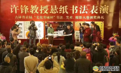 墨出奇秀 妙韵丹青意超然——记中国悬纸书法创始人、中国著名书法家许锋